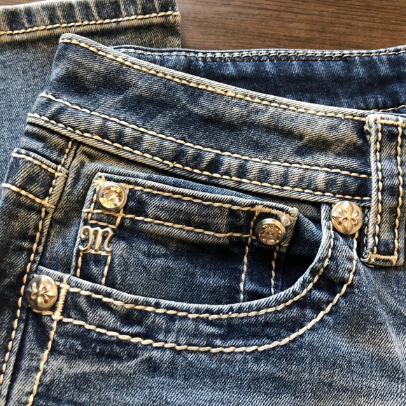 NWT Size 32 33 or 34 Miss Me Jeans Cowhide Bootcut - Picture 5 of 6